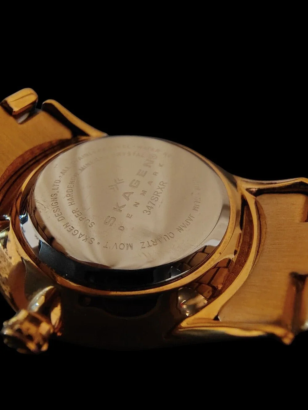 Skagen Denmark Women's Rose Gold-Tone Watch with Crystal Accents
